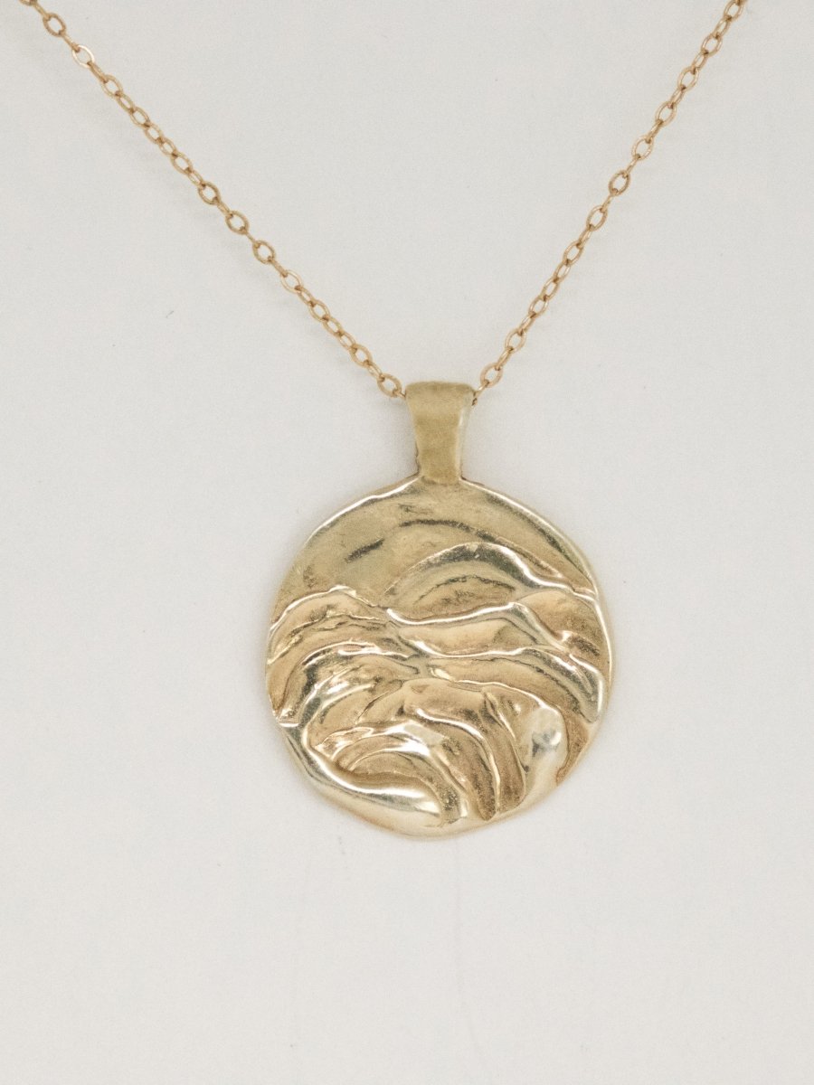 ATLANTICO TEXTURE HANDCRAFT EVERYDAY CHAIN PENDANT NECKLACE