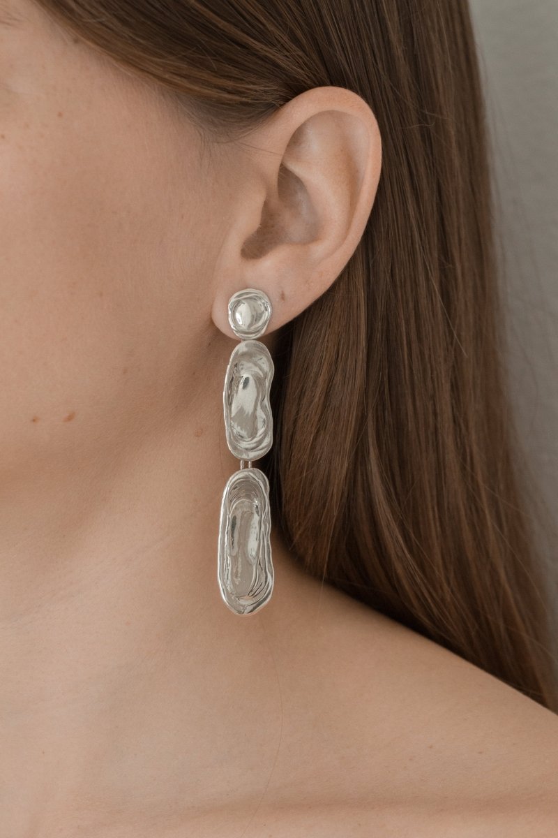 BALTICO HANDCRAFT DROP LONG EARRINGS 
