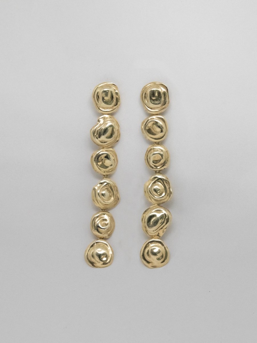 EGEO HANDCRAFT DROP LONG EARRINGS