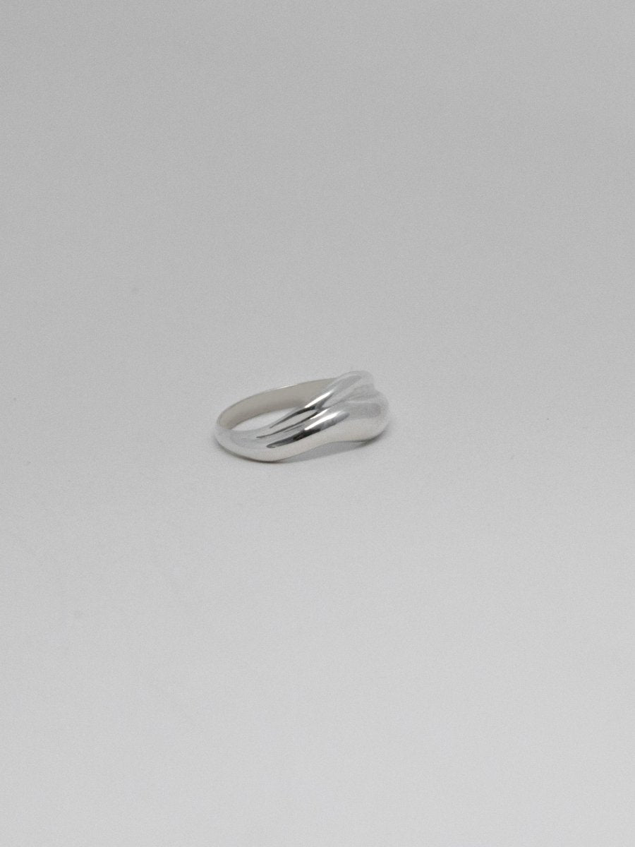 WAVY STATEMENT HANDCRAFTED SOLID GOLD/STERLING SILVER RING