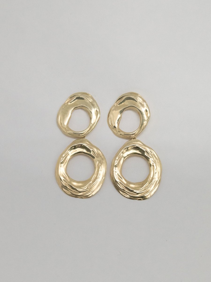 MEDITERRANEO HANDCRAFT STATEMENT DROP LONG EARRINGS 