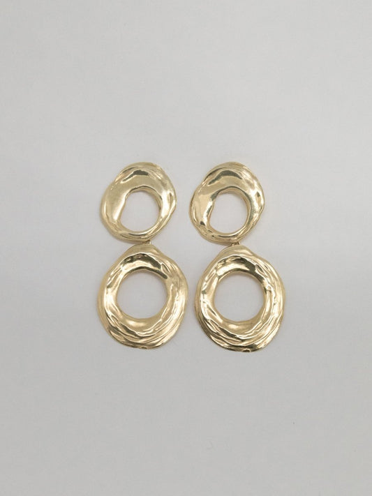 MEDITERRANEO HANDCRAFT STATEMENT DROP LONG EARRINGS 