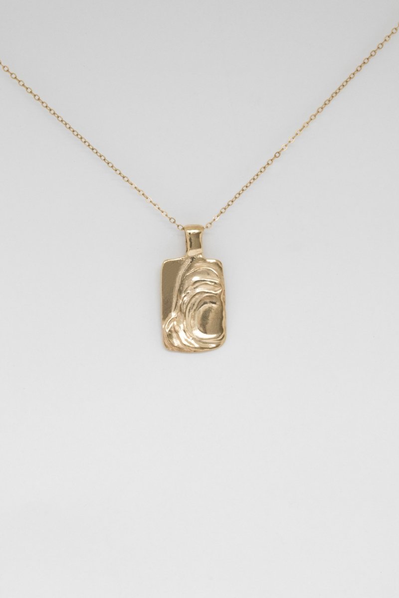 PACIFICO TEXTURE HANDCRAFT EVERYDAY CHAIN PENDANT NECKLACE