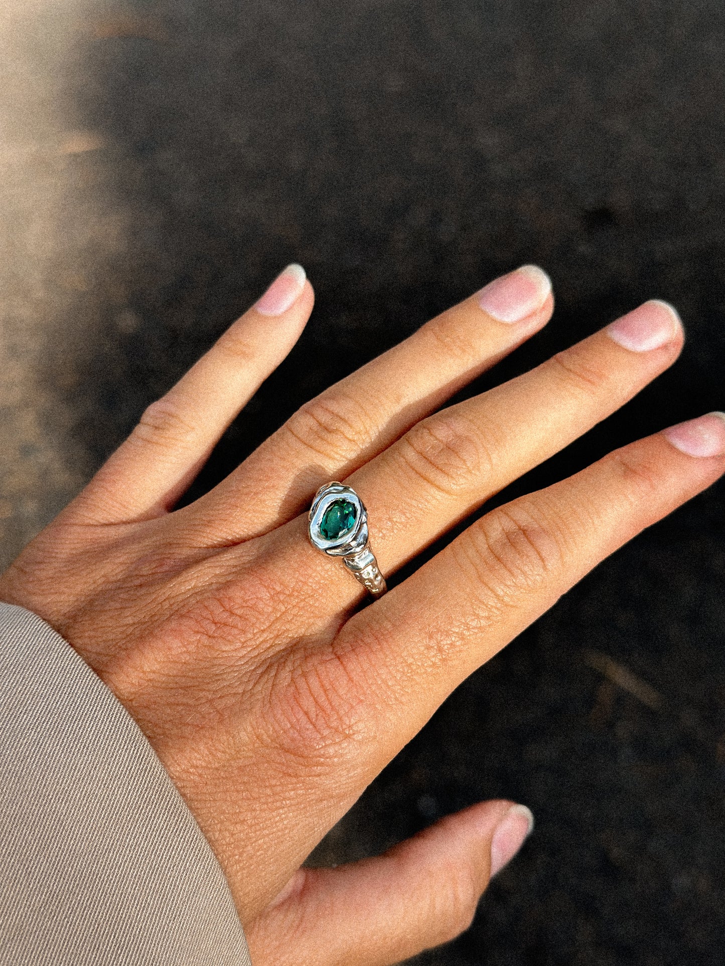 ATENEA RING SIZE 6 STERLING SILVER