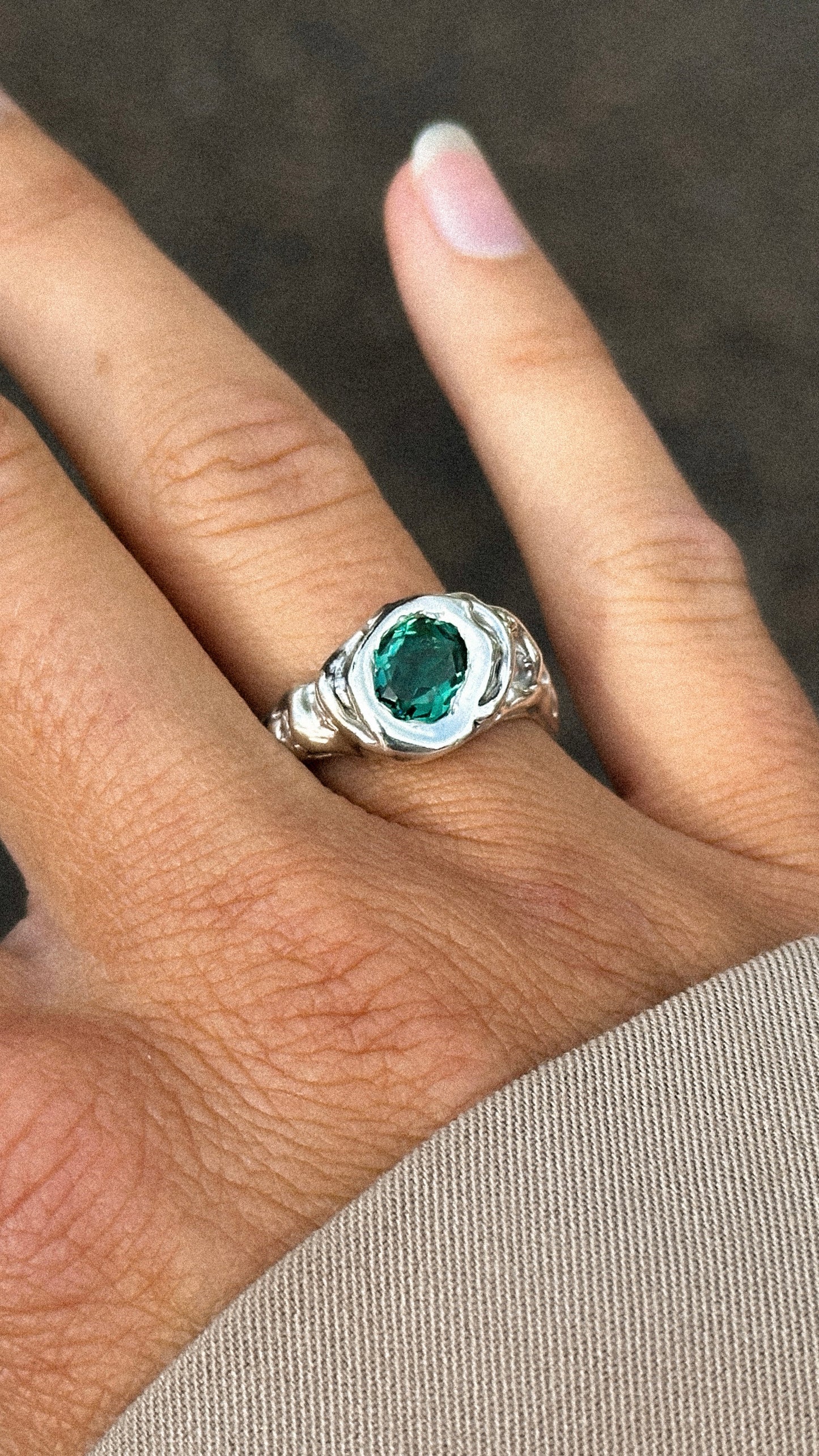 ATENEA RING SIZE 6 STERLING SILVER