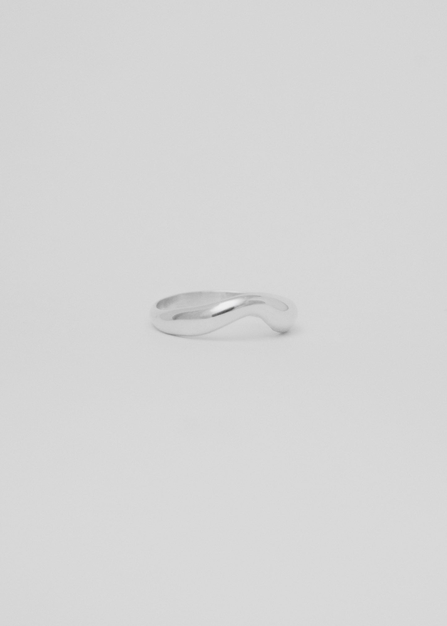 Hand-sculpted silver or gold ring with organic texture by Marea Jewelry