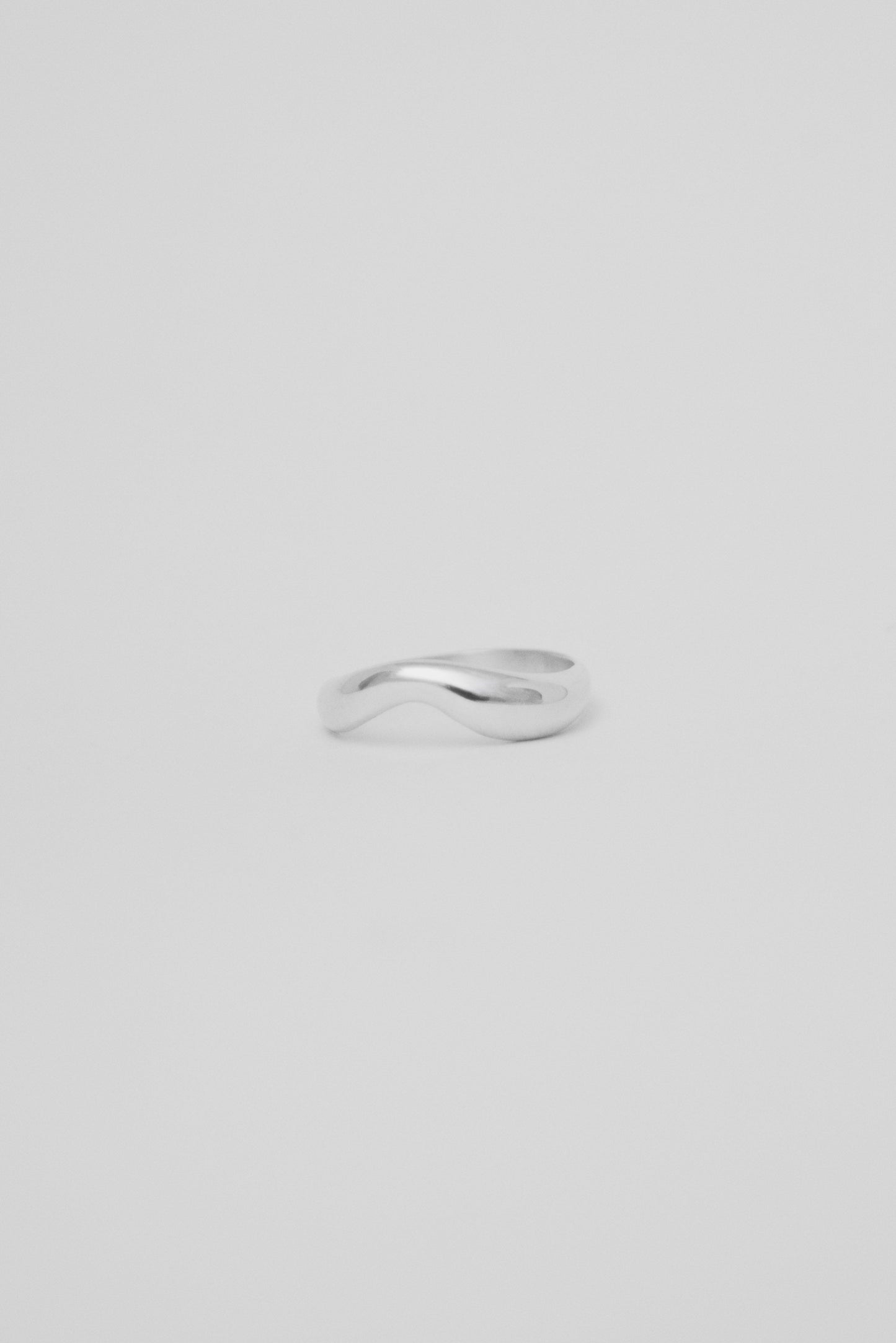 Hand-sculpted silver or gold ring with organic texture by Marea Jewelry